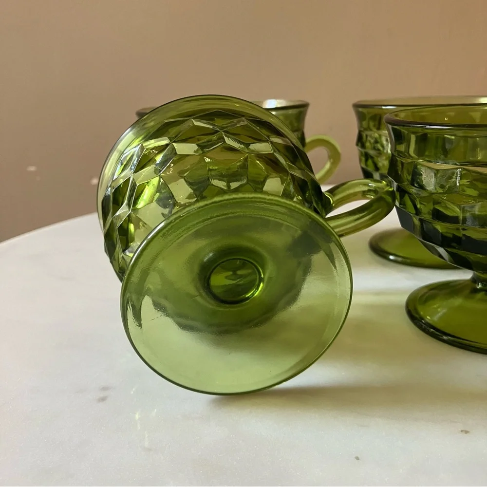 INDIANA GLASS Whitehall Colony Punch Cups Set of 4